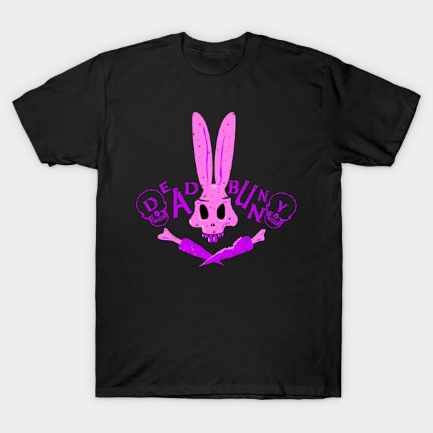 Dead Rabbit Pink T-Shirt by HARKO DESIGN